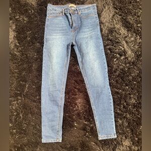 High rise skinny jeans